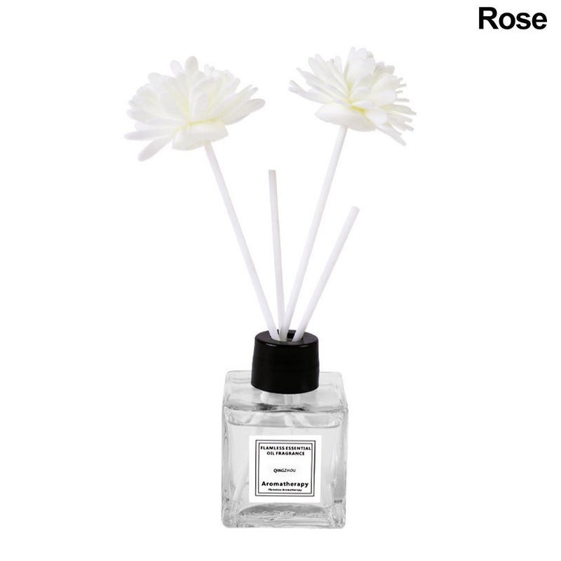 Flameless Gardenia Essential Oil Fragrance Freshener, Long-lasting Scent, Suitable for Hotel Rooms, Bedrooms, and Toilet Odor Eliminator, 50ml